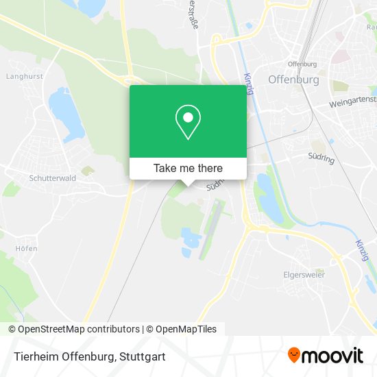 Карта Tierheim Offenburg
