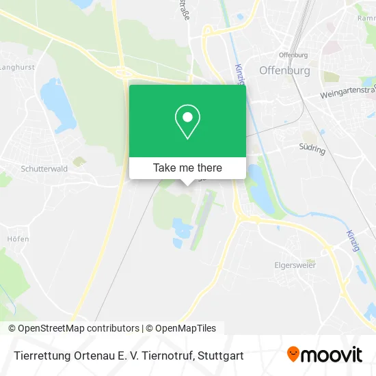 Карта Tierrettung Ortenau E. V. Tiernotruf