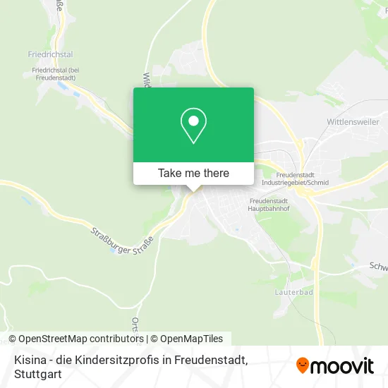 Карта Kisina - die Kindersitzprofis in Freudenstadt