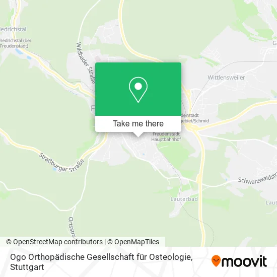 Карта Ogo Orthopädische Gesellschaft für Osteologie