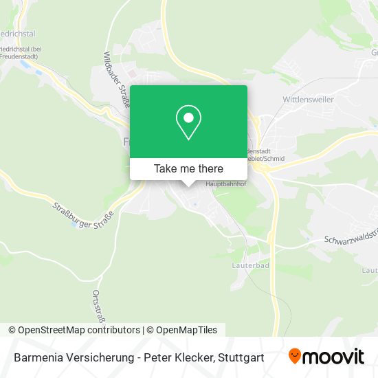 Barmenia Versicherung - Peter Klecker map