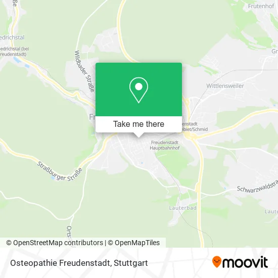 Карта Osteopathie Freudenstadt