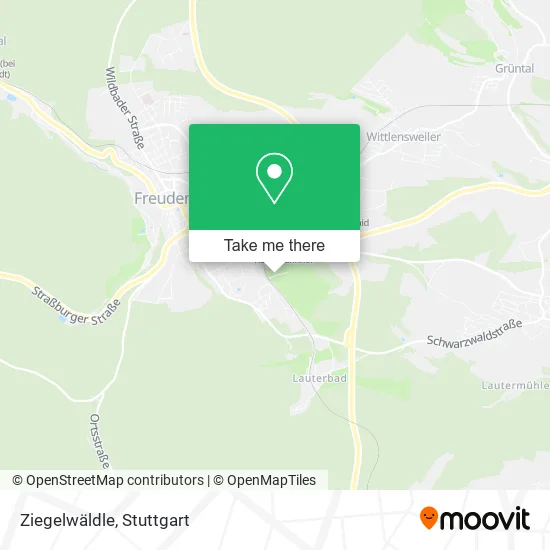 Карта Ziegelwäldle