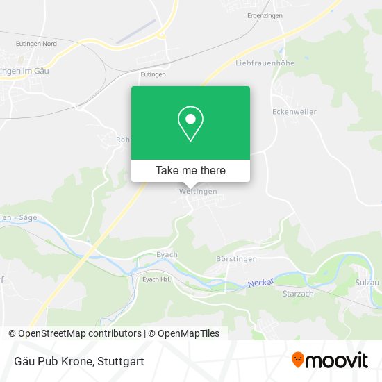 Gäu Pub Krone map