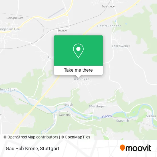 Карта Gäu Pub Krone