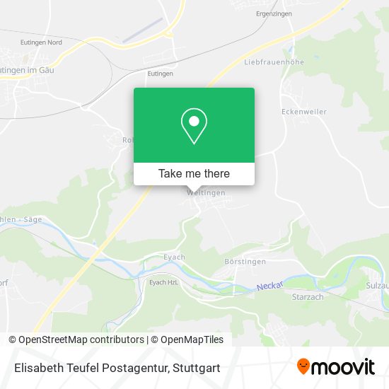 Elisabeth Teufel Postagentur map