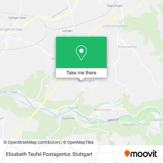 Карта Elisabeth Teufel Postagentur