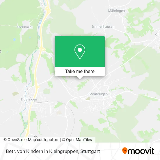 Карта Betr. von Kindern in Kleingruppen