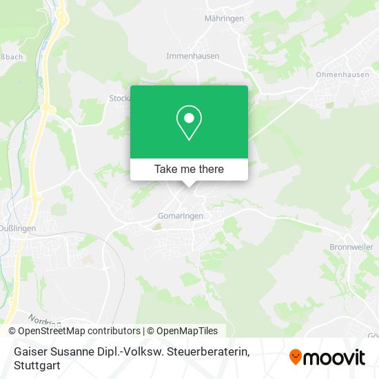 Карта Gaiser Susanne Dipl.-Volksw. Steuerberaterin
