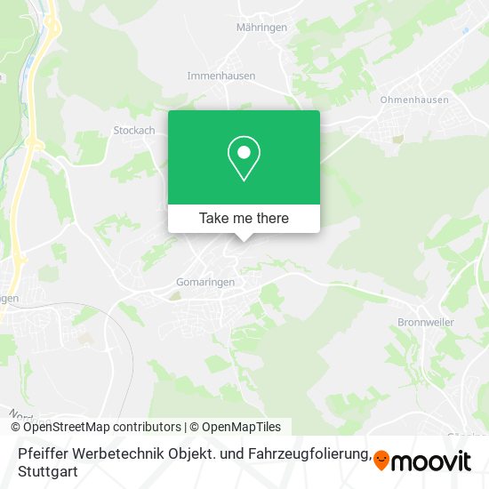 Pfeiffer Werbetechnik Objekt. und Fahrzeugfolierung map