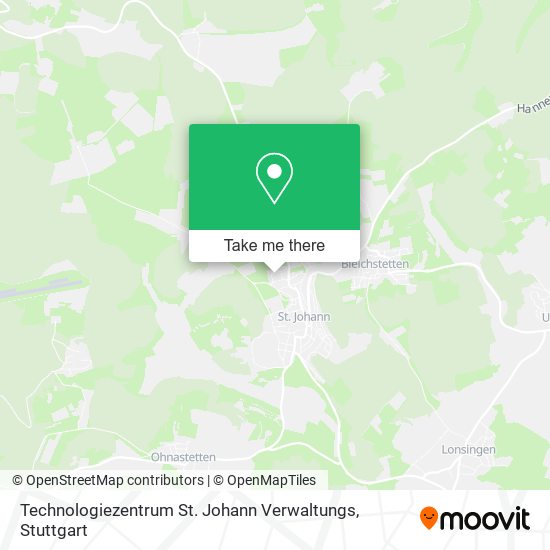 Technologiezentrum St. Johann Verwaltungs map