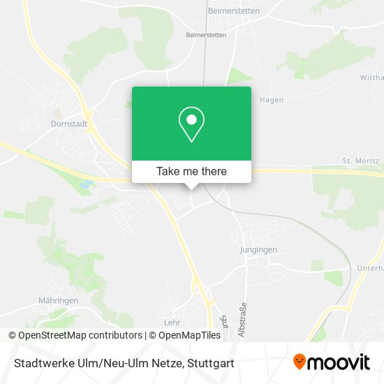 Карта Stadtwerke Ulm/Neu-Ulm Netze