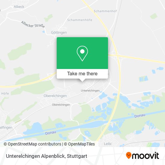 Unterelchingen Alpenblick map