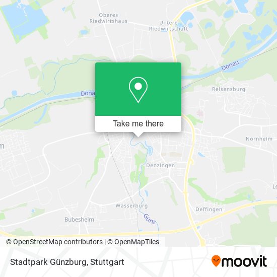 Stadtpark Günzburg map