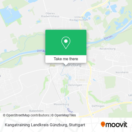 Карта Kangatraining Landkreis Günzburg