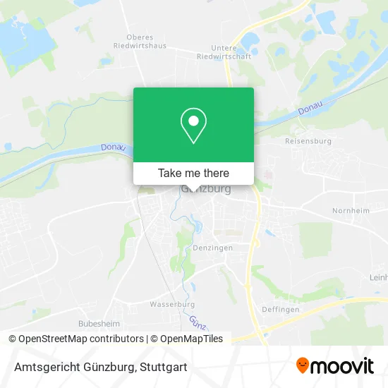 Карта Amtsgericht Günzburg