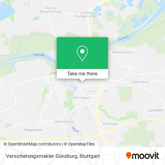 Versicherungsmakler Günzburg map