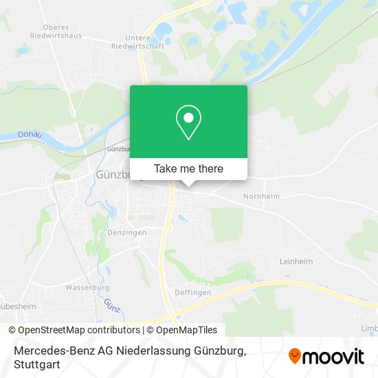 Mercedes-Benz AG Niederlassung Günzburg map