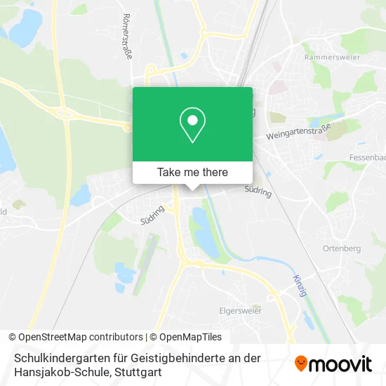 Карта Schulkindergarten für Geistigbehinderte an der Hansjakob-Schule