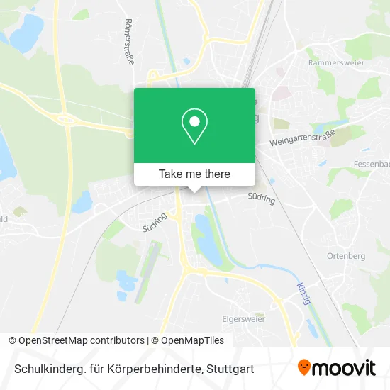Карта Schulkinderg. für Körperbehinderte