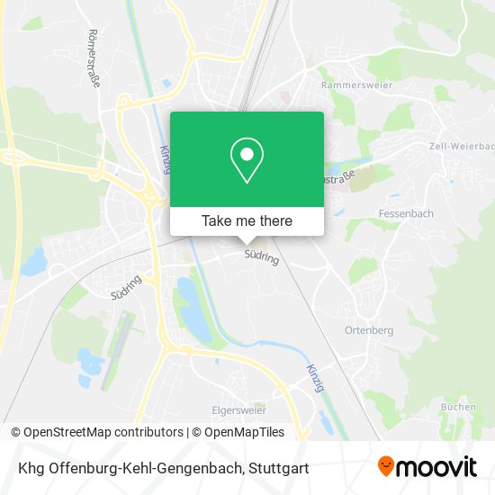 Khg Offenburg-Kehl-Gengenbach map