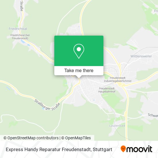 Express Handy Reparatur Freudenstadt map