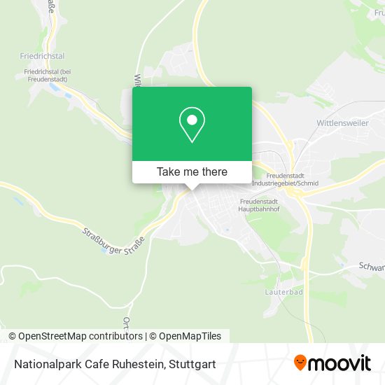 Nationalpark Cafe Ruhestein map