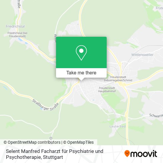 Selent Manfred Facharzt für Psychiatrie und Psychotherapie map