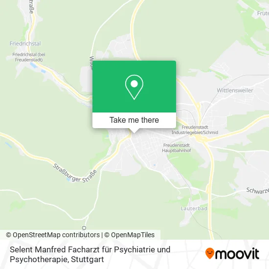 Карта Selent Manfred Facharzt für Psychiatrie und Psychotherapie