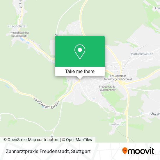 Zahnarztpraxis Freudenstadt map