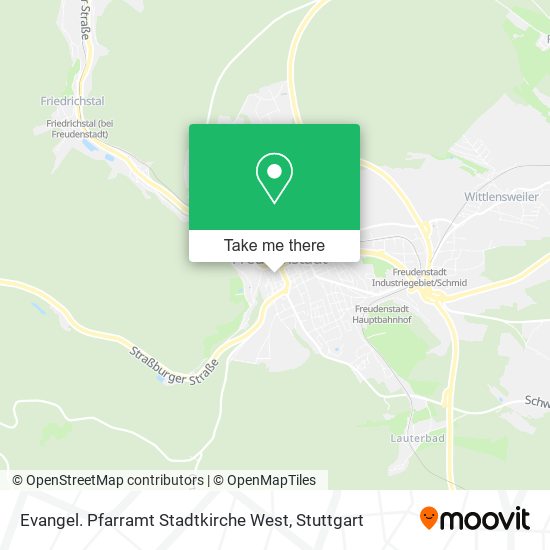 Evangel. Pfarramt Stadtkirche West map