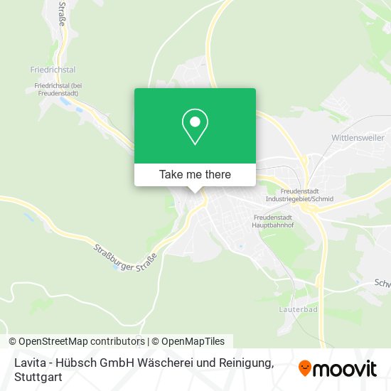 Lavita - Hübsch GmbH Wäscherei und Reinigung map