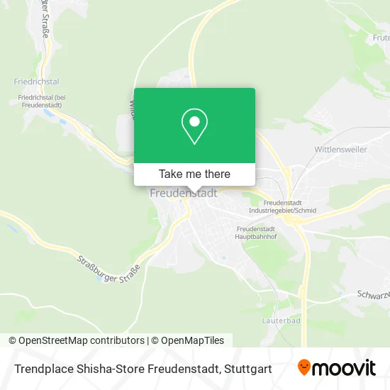 Карта Trendplace Shisha-Store Freudenstadt