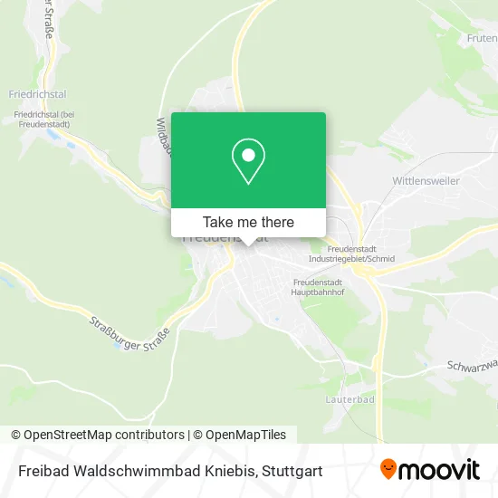 Карта Freibad Waldschwimmbad Kniebis