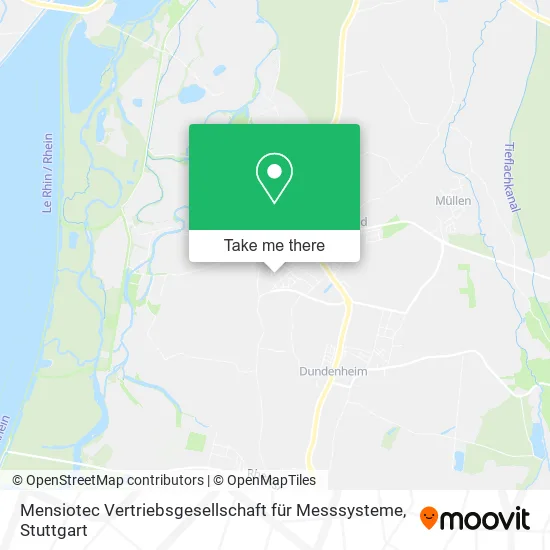 Карта Mensiotec Vertriebsgesellschaft für Messsysteme