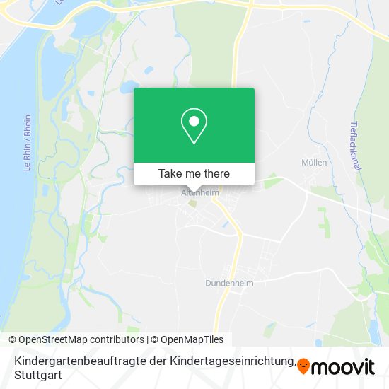 Карта Kindergartenbeauftragte der Kindertageseinrichtung