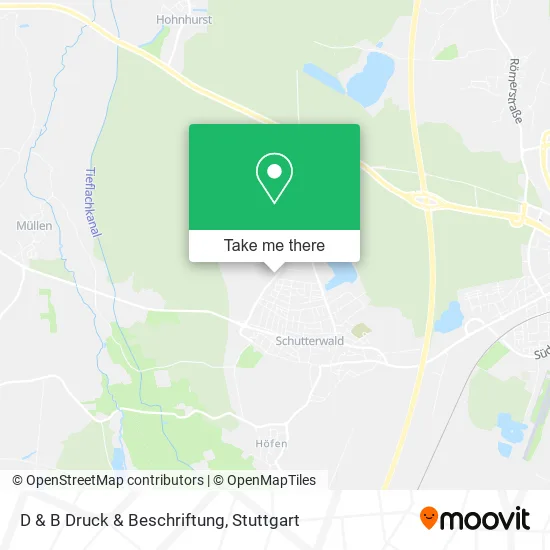 Карта D & B Druck & Beschriftung