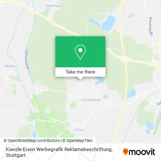 Карта Kienzle Erwin Werbegrafik Reklamebeschriftung