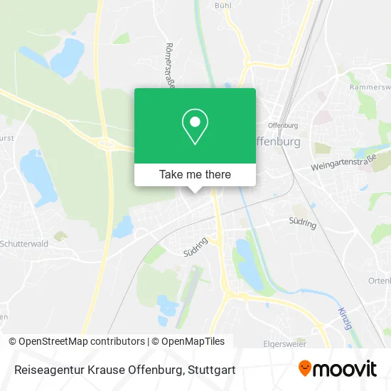 Карта Reiseagentur Krause Offenburg