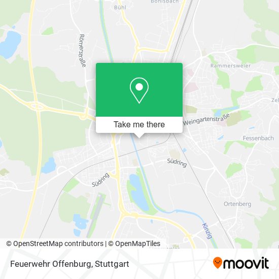 Feuerwehr Offenburg map