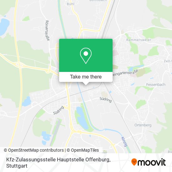 Kfz-Zulassungsstelle Hauptstelle Offenburg map