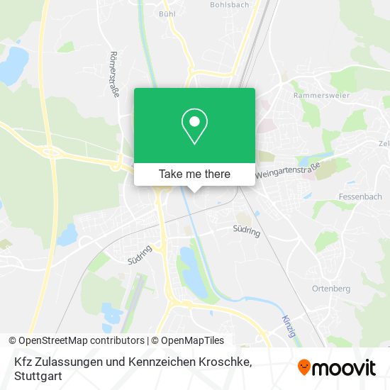 Kfz Zulassungen und Kennzeichen Kroschke map