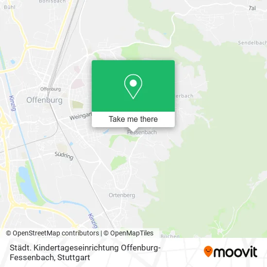 Карта Städt. Kindertageseinrichtung Offenburg-Fessenbach
