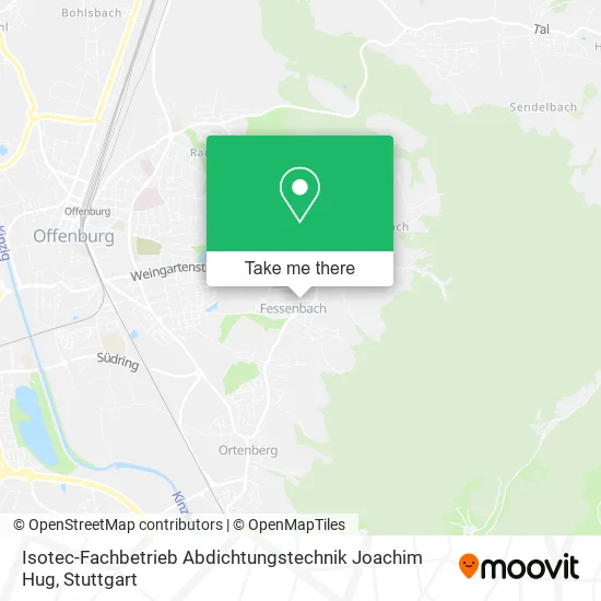 Карта Isotec-Fachbetrieb Abdichtungstechnik Joachim Hug