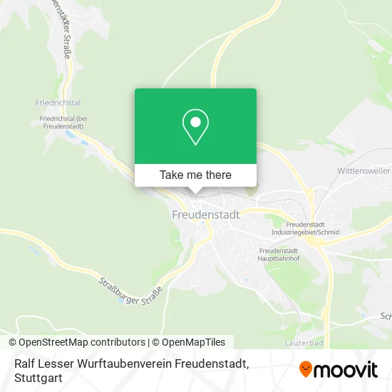 Карта Ralf Lesser Wurftaubenverein Freudenstadt