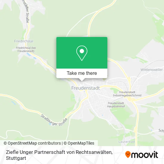 Карта Ziefle Unger Partnerschaft von Rechtsanwälten