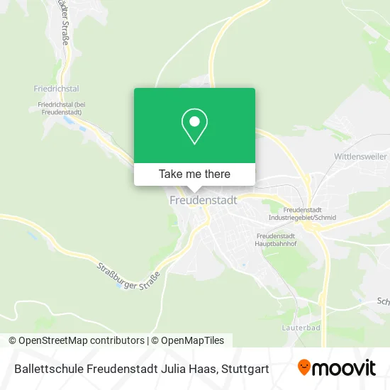 Карта Ballettschule Freudenstadt Julia Haas