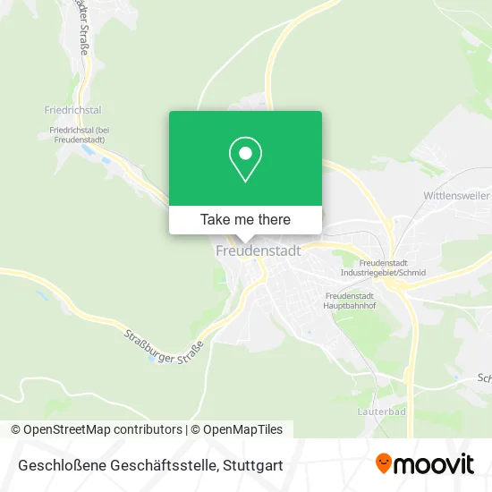 Карта Geschloßene Geschäftsstelle