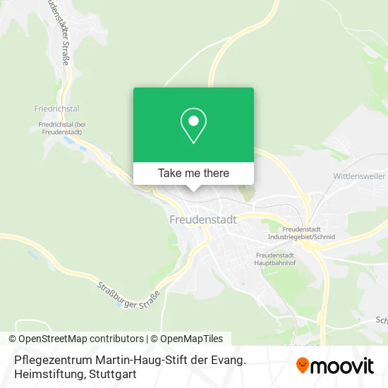 Карта Pflegezentrum Martin-Haug-Stift der Evang. Heimstiftung