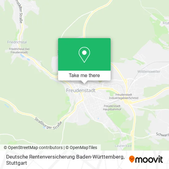 Карта Deutsche Rentenversicherung Baden-Württemberg